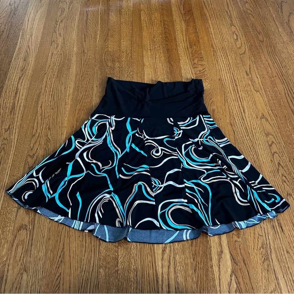 Stylish Black and Blue Women's Skirt